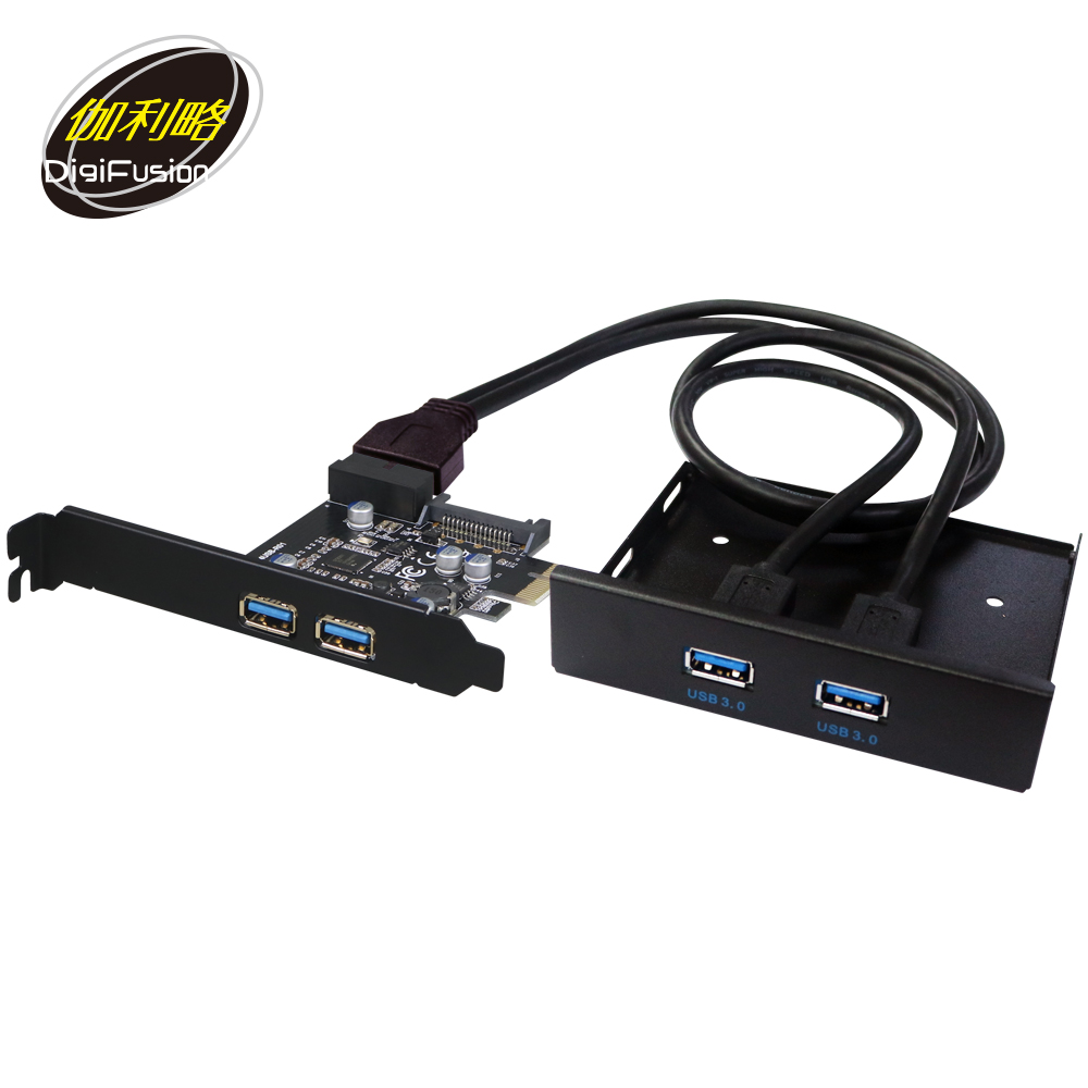 伽利略 PCI-E USB3.0 4 Port 擴充套件組(前2-19in+後2)