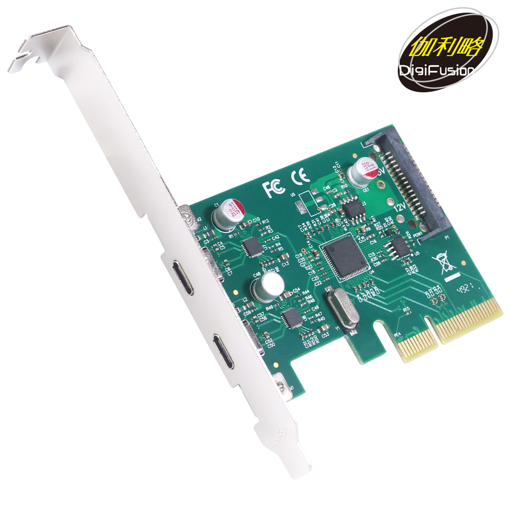 伽利略 PCI-E 4X USB3.1 Gen2 2C 擴充卡