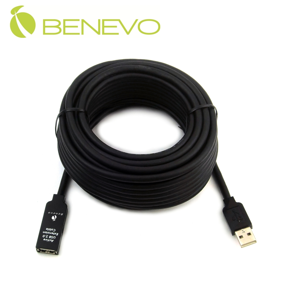 UltraUSB 10M 單埠主動式USB 2.0 訊號增益延長線，附專用變壓器