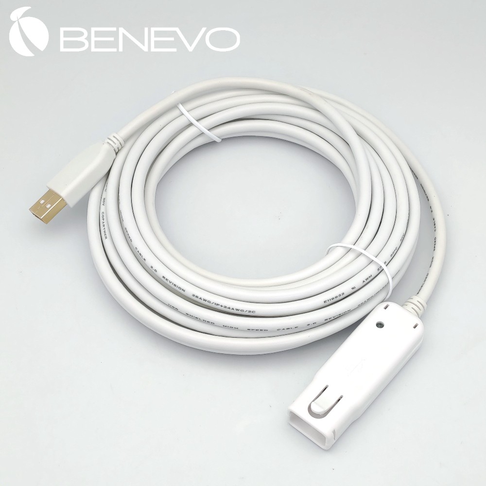 BENEVO 6M 單埠 USB 2.0 主動式訊號增益延長線