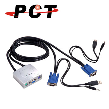 【PCT】MPC2100 輕薄桌上型PS/2和USB ~2埠電腦切換器