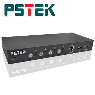 PSTEK 4埠 PS/2 USB 電腦切換器 (CD-104C)