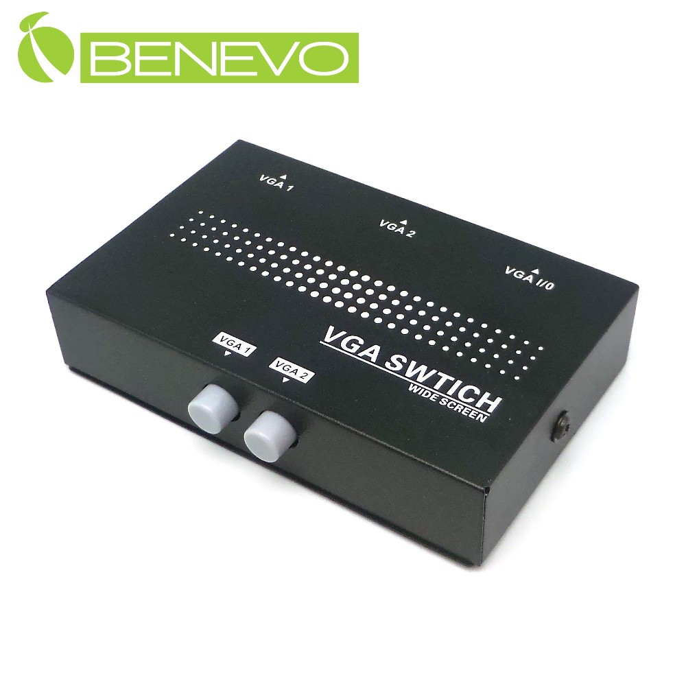 BENEVO機械式 2埠VGA螢幕切換器