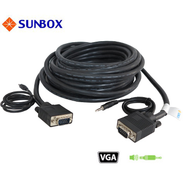 SUNBOX 10米 VGA 公公線+Audio