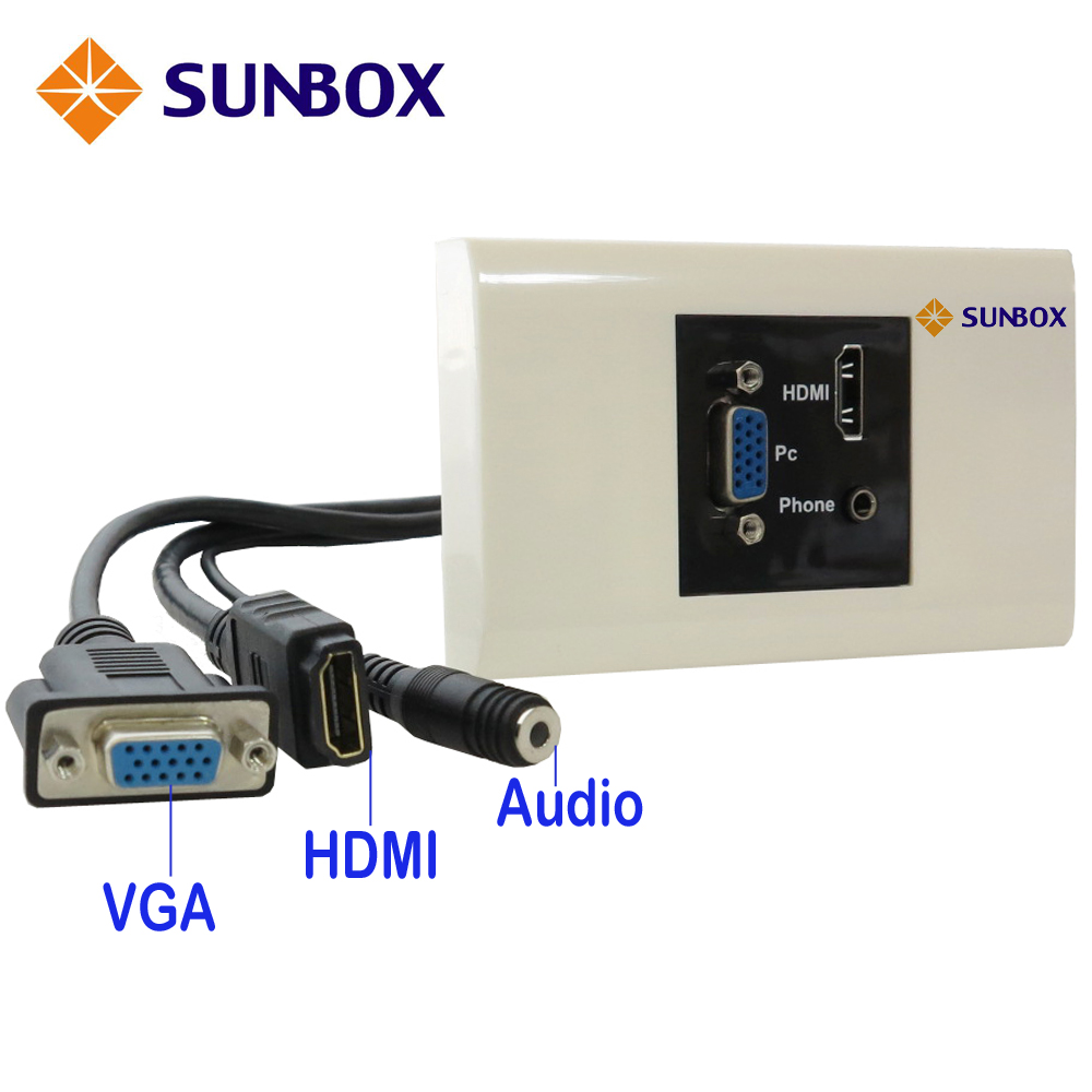 影音面板插座 HDMI+VGA+AUDIO (WP-HVAC)