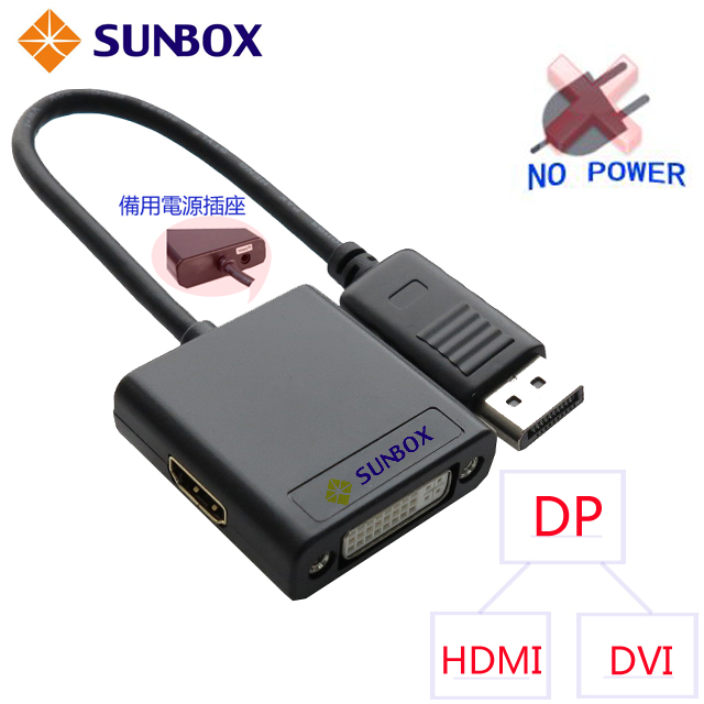 DP 轉 HDMI + DVI 影音轉換分配器 (VCS312)