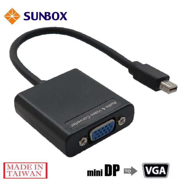 SUNBOX mini Displayport 轉 VGA 轉換器 (VC210DV)