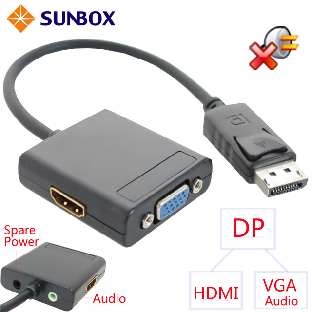 DP 轉 HDMI + VGA 影音分配器 (VCS315A)