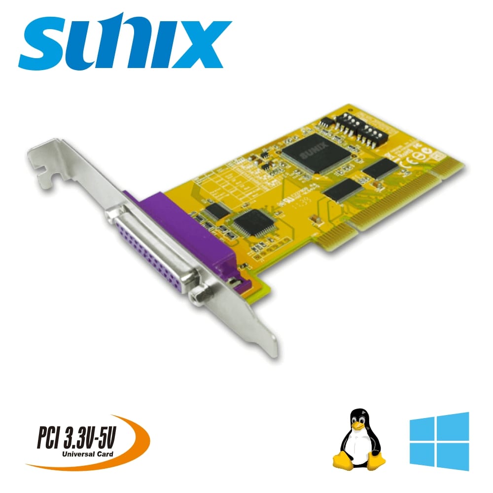 SUNIX PCI 1埠 加密狗Parallel擴充卡 (PAR5008R)