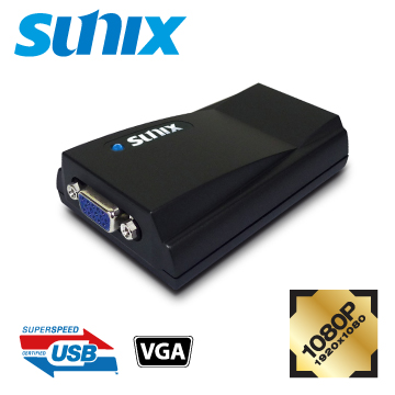 SUNIX USB3.0 VGA外接顯示卡 (VGA2715)