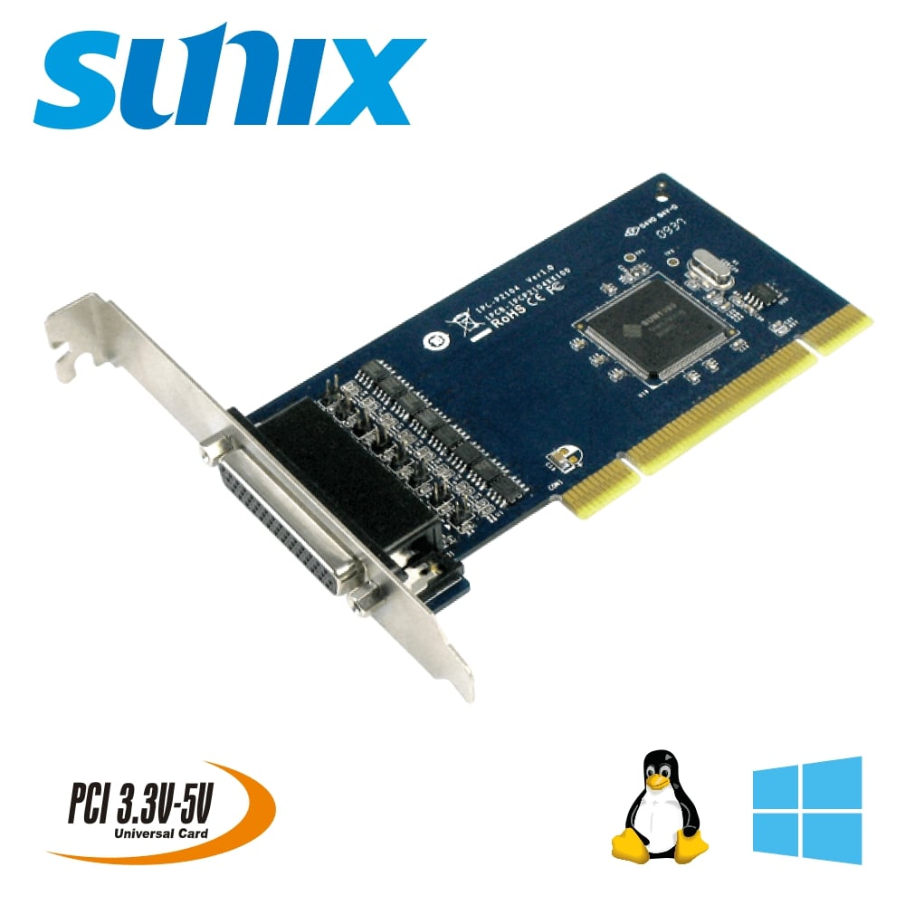 SUNIX PCI 4埠RS-422/485串列通訊卡（IPC-P2104）