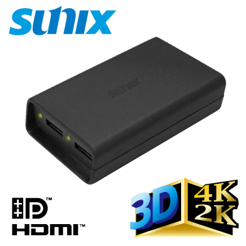 SUNIX 1進2出分配器 DisplayPort轉HDMI (DPH2001)