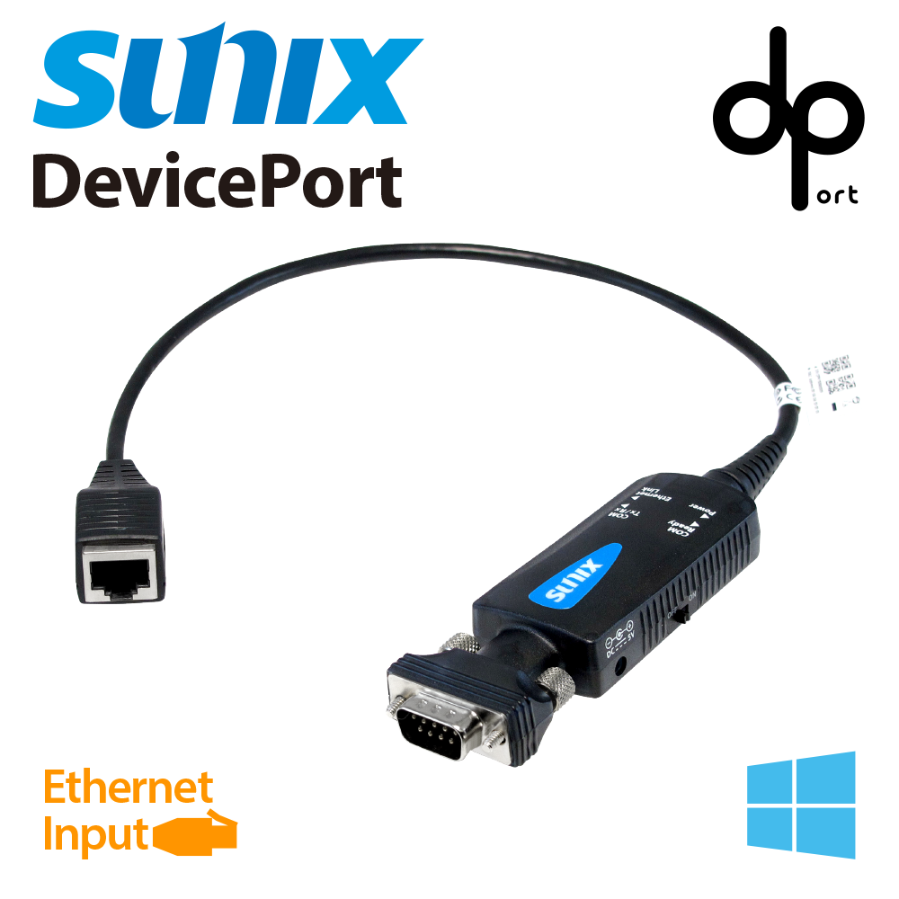 SUNIX Ethernet to 1埠RS-232網路介面擴充盒進階(Advance)版 (DPAS01D00)