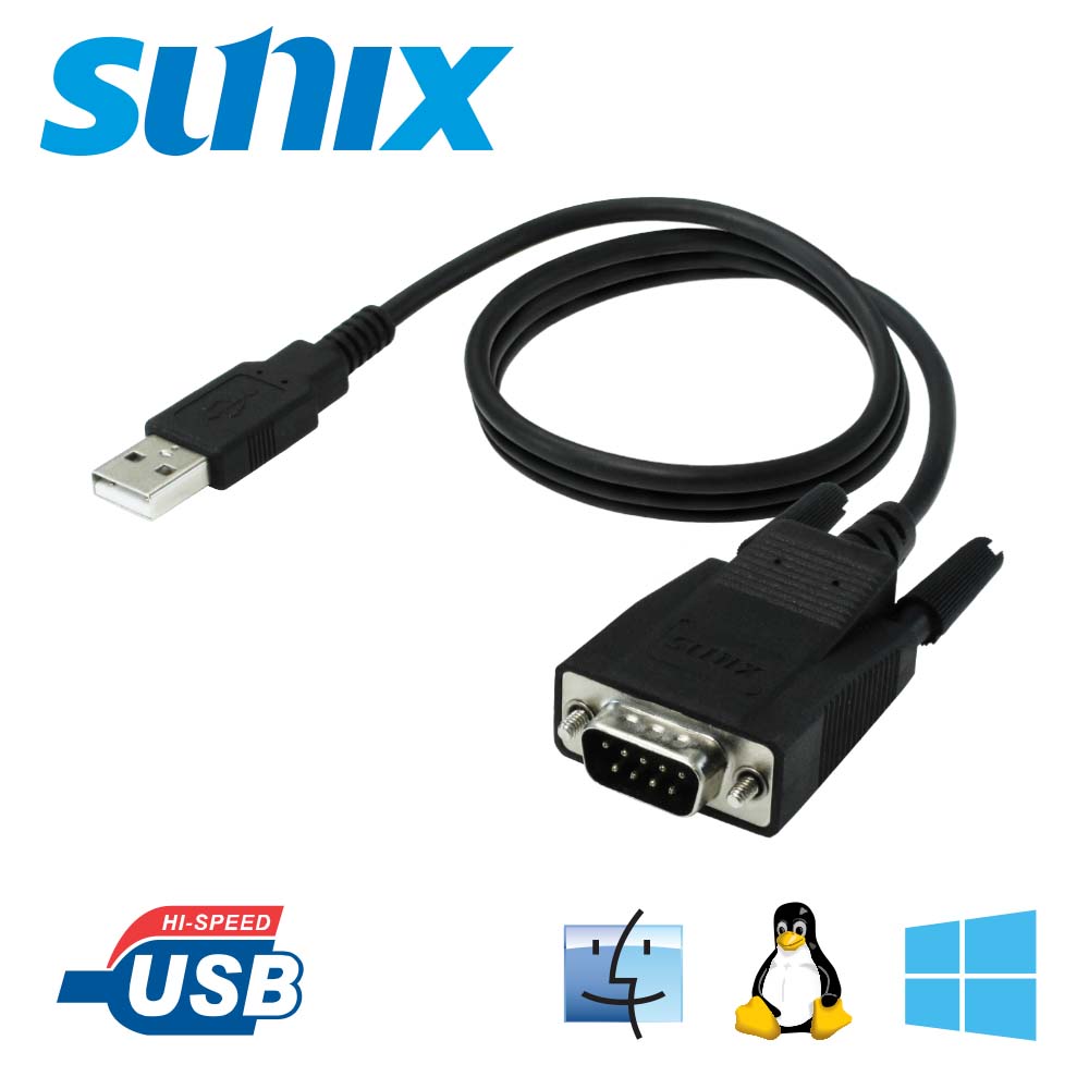 SUNIX USB轉1埠 RS-232轉換器 (UTS1009GC)