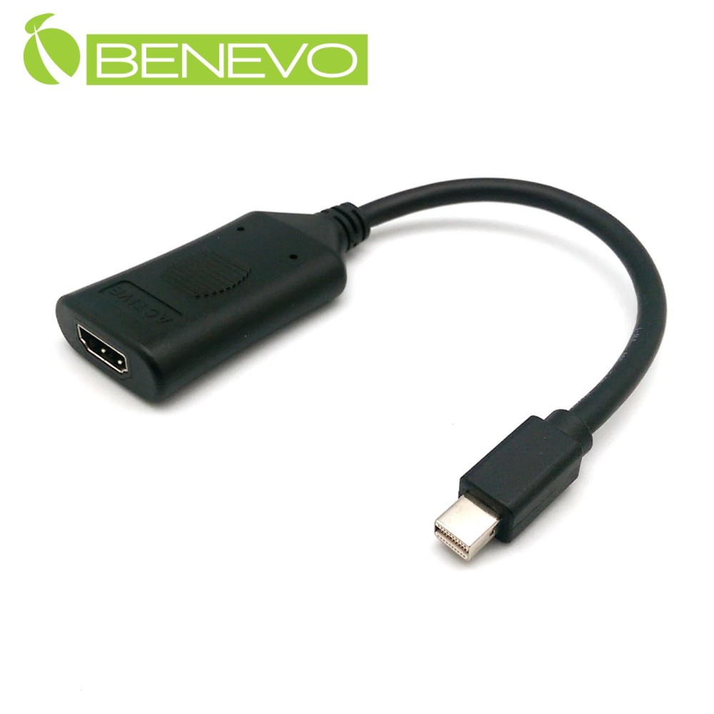 BENEVO專業型 主動式Mini DP1.2轉HDMI2.0訊號轉換器，支援4K@60Hz