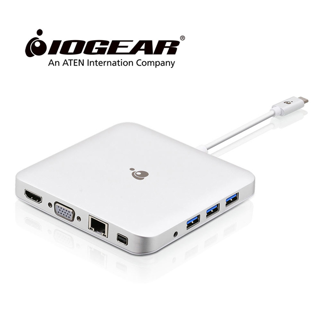美國 IOGEAR USB-C 10合1 充電擴充盒