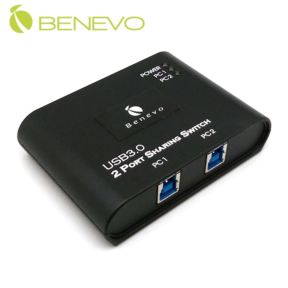 BENEVO 2埠 USB3.0訊號分享切換器