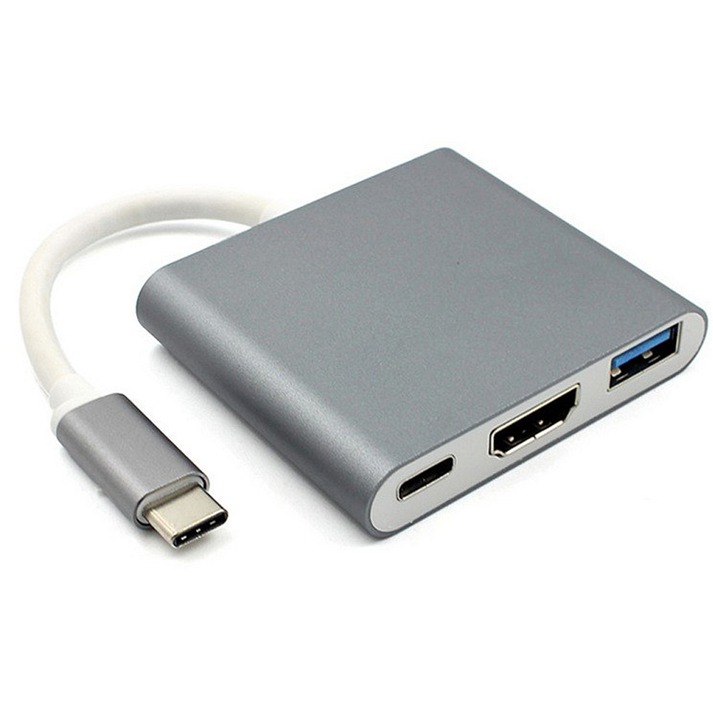 Type-C 轉HDMI & USB3.0 高清轉接集線器(1入)(typec-002)