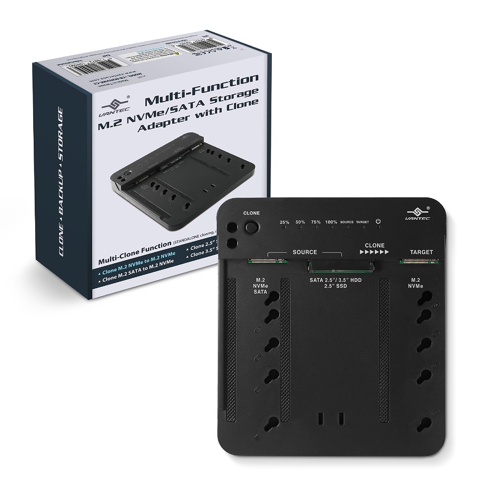凡達克多功能 M.2 SSD / SATA HDD 可對拷式硬碟外接座(CB-M2NVME-C3)