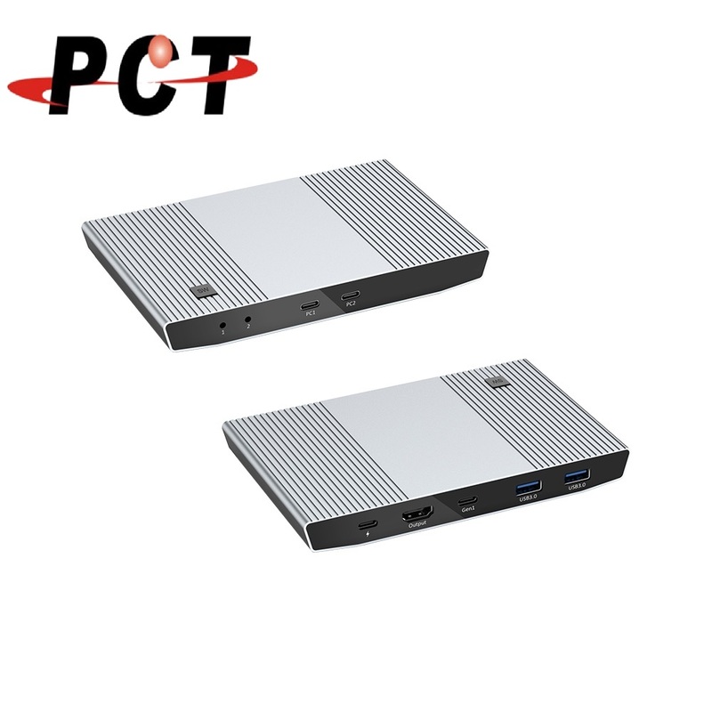 【PCT】2 埠USB-C KVM 多電腦切換器(KCD205)