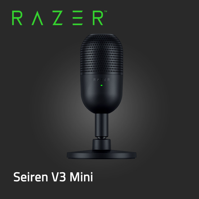 RAZER 雷蛇 Seiren V3 Mini 魔音海妖 V3 Mini 麥克風 (黑)