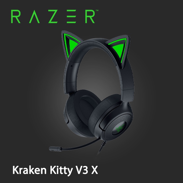 RAZER 雷蛇 北海巨妖 Kitty V3 X-黑