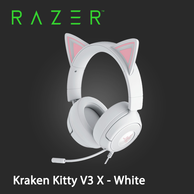 RAZER 雷蛇 北海巨妖 Kitty V3 X-白