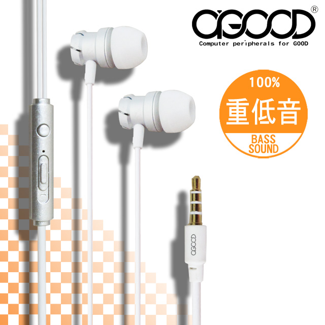 【A-GOOD】旋轉造型線控耳機