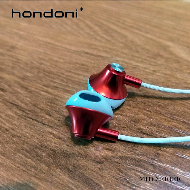 hondoni MH1 MUSIC HEADSET 降噪金屬重低音耳機(時尚紅)