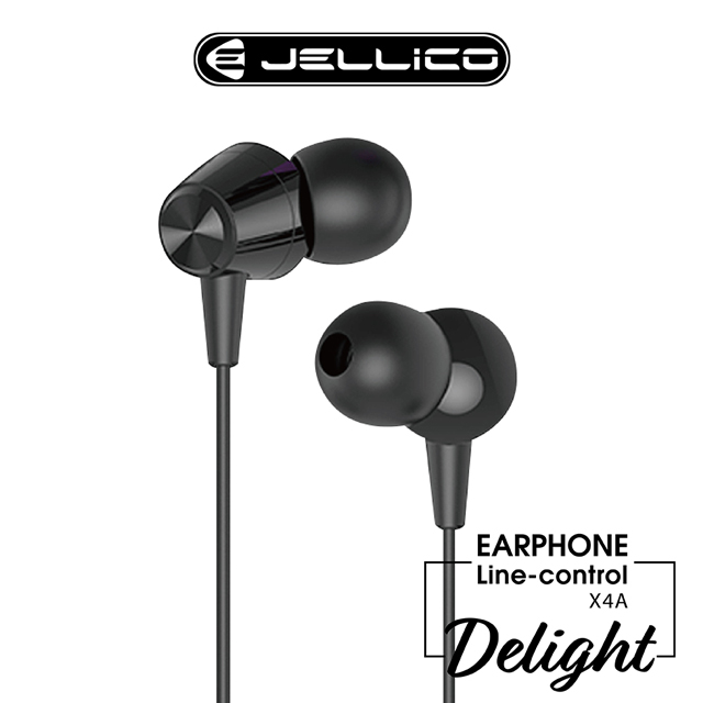 【JELLICO】 X4A 超值系列入耳式音樂線控耳機/JEE-X4A-BK