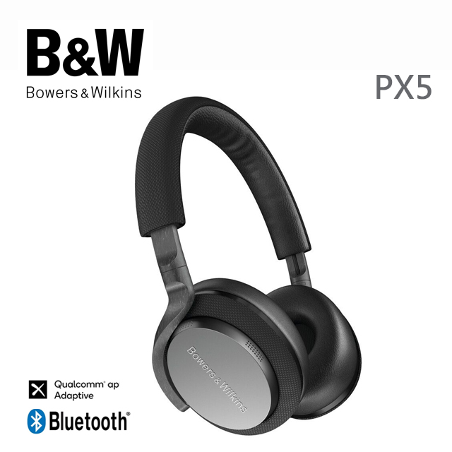 英國 B&W Bowers & Wilkins 無線藍牙主動降噪全貼耳式耳機 PX5【太空灰】