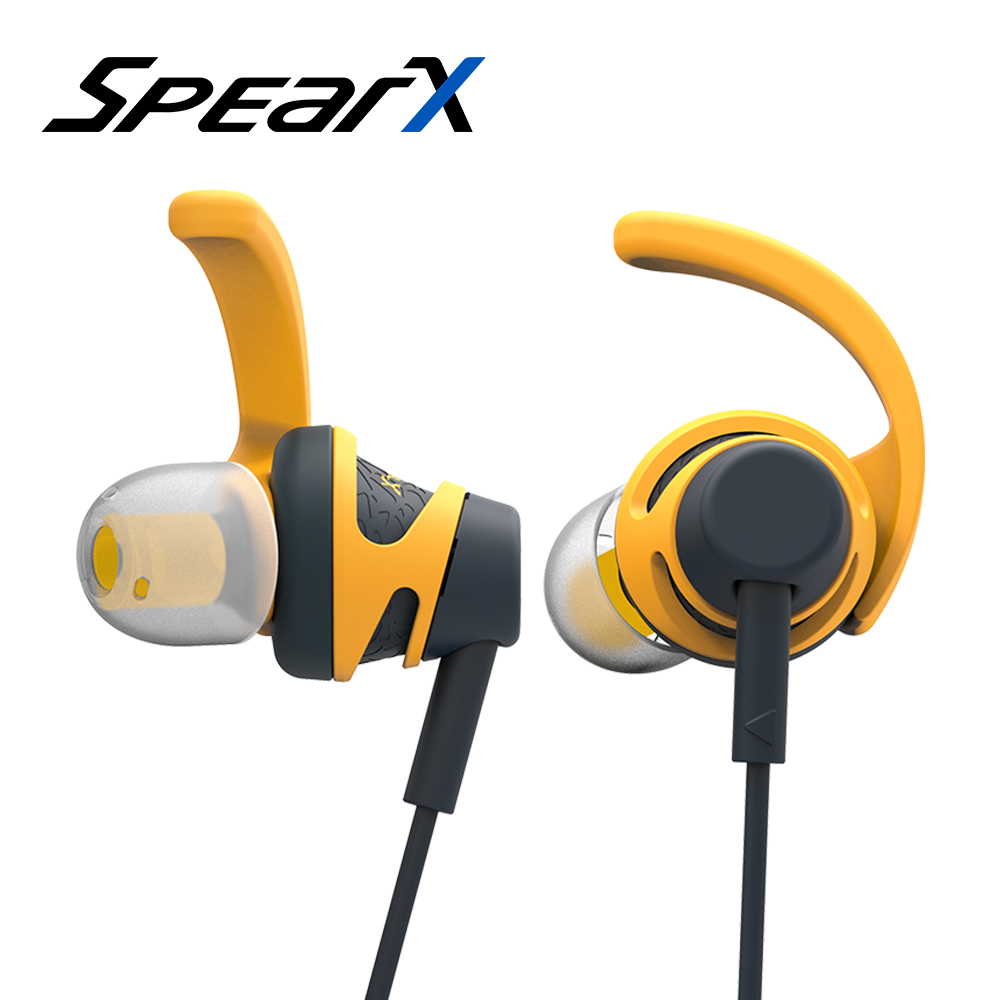 SpearX S2 高音質運動耳機-黃