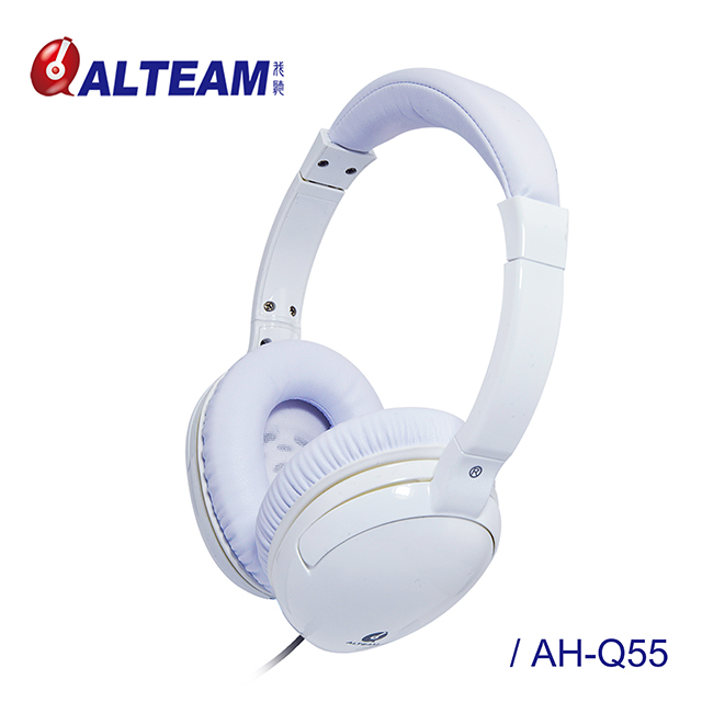 ALTEAM我聽 AH-Q55【花系列】鬱金香耳罩式耳機 - 純淨白