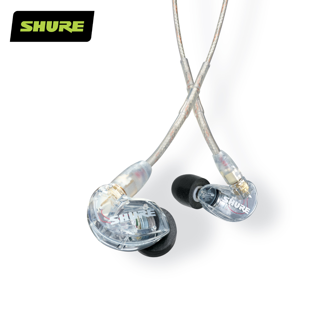 SHURE SE215隔絕噪音 耳道式耳機 透明色