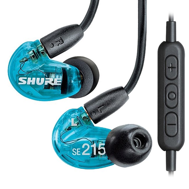 SHURE SE215 UNI 藍色 噪音隔離 線控入耳式耳機