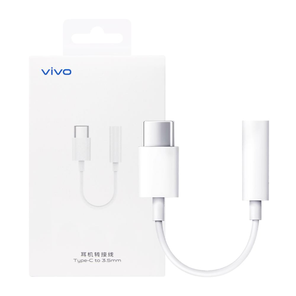 VIVO Type C to 3.5mm 原廠耳機轉接線 - 白 (盒裝)