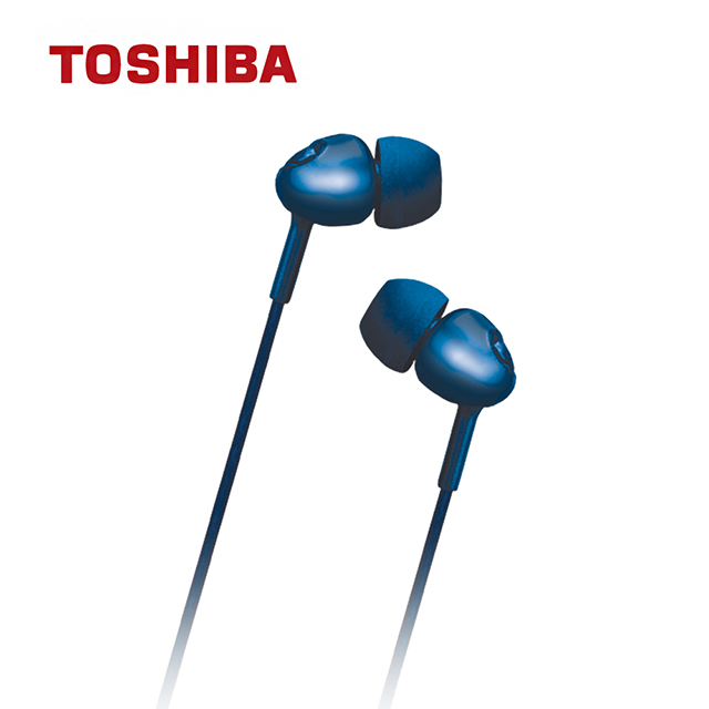 TOSHIBA 大動圈低音強化耳機(藍) RZE-D35E-L
