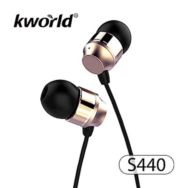【Kworld 廣寰】音樂耳機麥克風S440(金色)