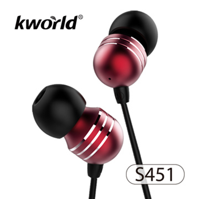 【Kworld 廣寰】音樂耳機麥克風S451(酒紅色)