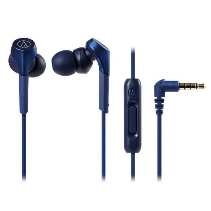 鐵三角 ATH-CKS550XiS 藍 重低音 智慧型耳塞式耳機