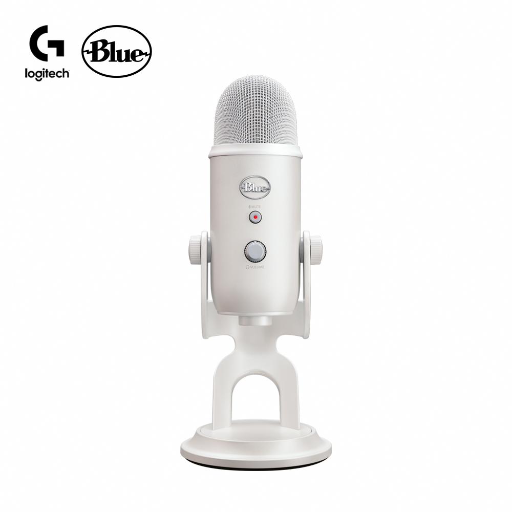 【Blue】YETI 雪怪 USB 麥克風_炫光白