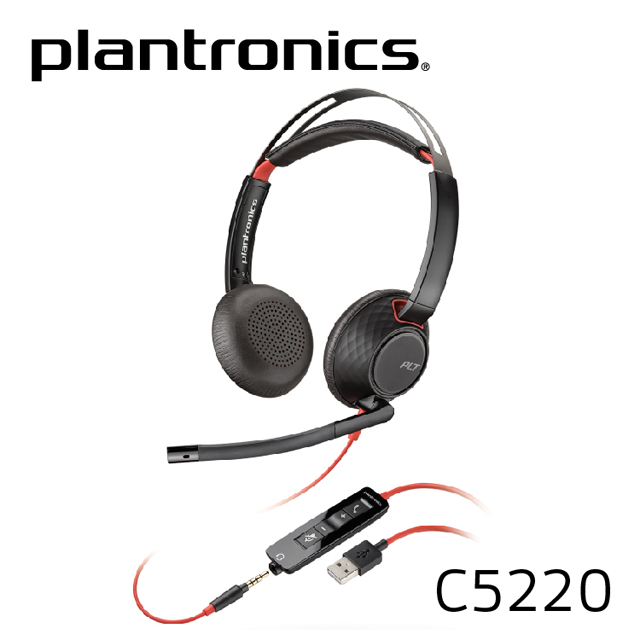 Poly Plantronics 繽特力 Blackwire C5220 降噪頭戴式UC耳機