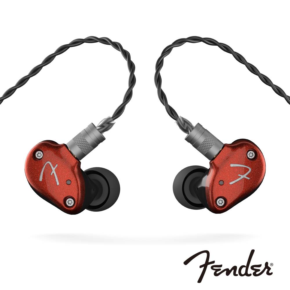 Fender Track 入耳式監聽耳機 時尚紅