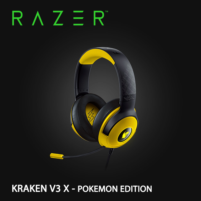 RAZER KRAKEN V3 X-Pokemon Edition 雷蛇 北海巨妖V3X-寶可夢聯名款 耳機麥克風