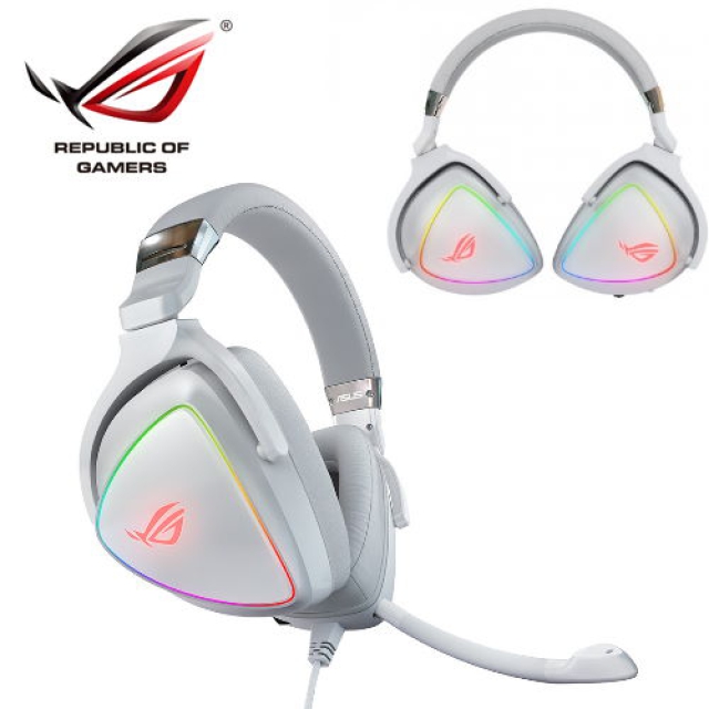 ASUS 華碩 ROG Delta White 電競耳麥 白色限定版