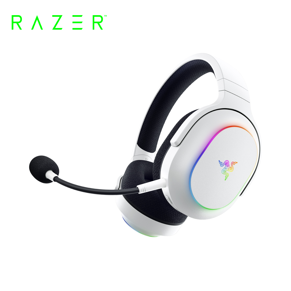 RAZER 雷蛇 梭魚無線耳機麥克風Barracuda X Chroma幻彩版(水銀白)