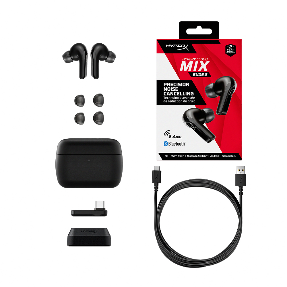 HyperX Cloud MIX Buds 2 雙模電競降噪真無線耳機