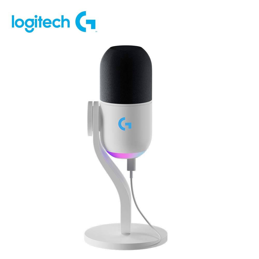 Logitech 羅技 YETI GX (988-000578) 是美國 BLUE 品牌的桌上型動圈式麥克風，專為電腦使用者設計。有線連線，白色系外觀，輕巧僅 60g，尺寸 170 x 100 x 100 mm，產地中國，提供 2 年保固。適合直播、錄音與線上會議，配件齊全，帶來清晰音質與專業表現。