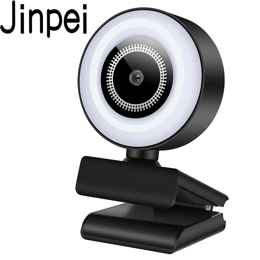 [Jinpei 錦沛 2K超高解析度 自動補光 美顏網路攝影機