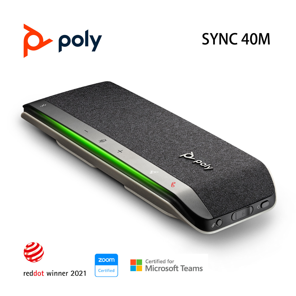 Poly SYNC 40M 無線會議麥克風揚聲器